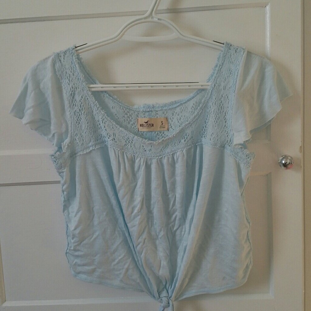 Hollister Tie Front Crop Top